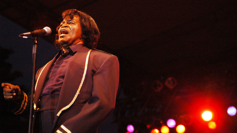 James Brown performs in New York City in 2003.